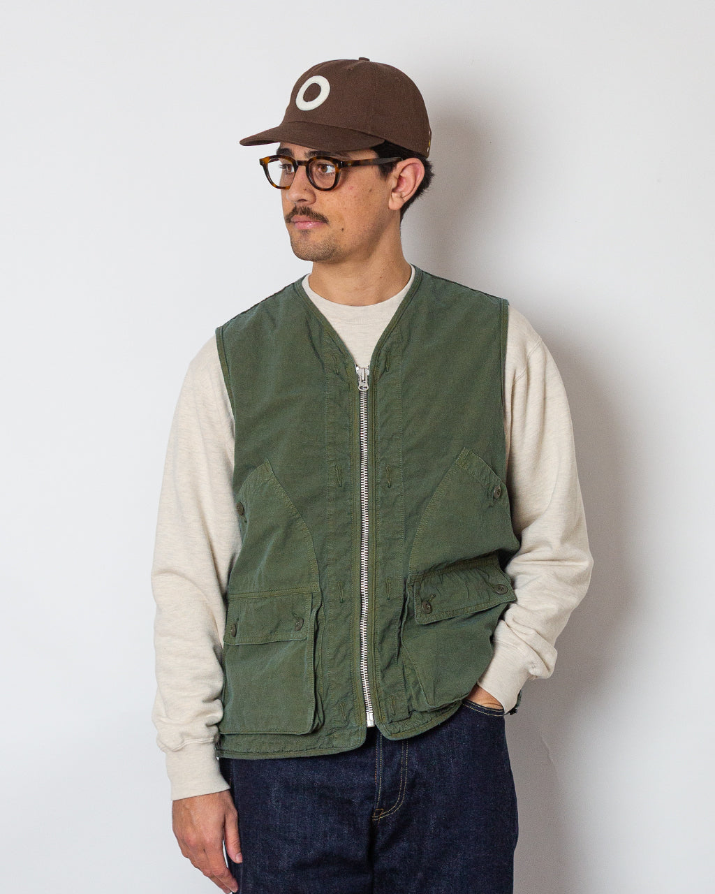 High Density Work Vest - Olive | Sage De Cret | Peggs & son.