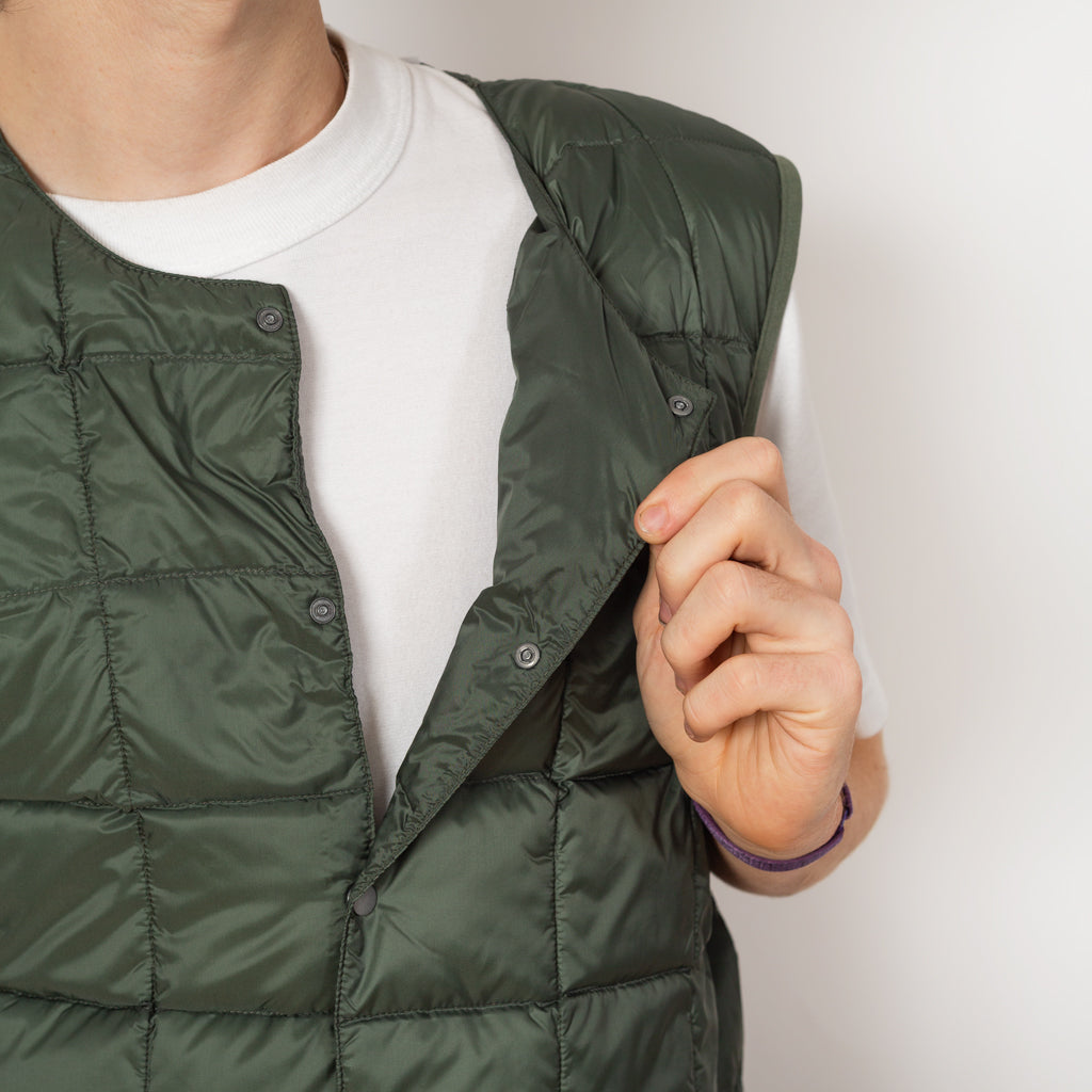 Crew Neck Vest - Dark Sage Green