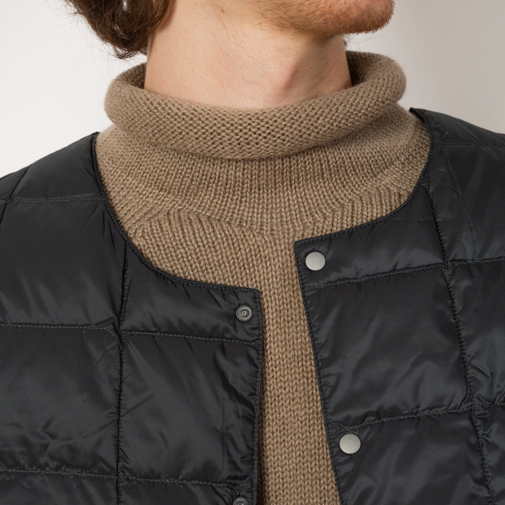 Crew Neck Vest - Charcoal