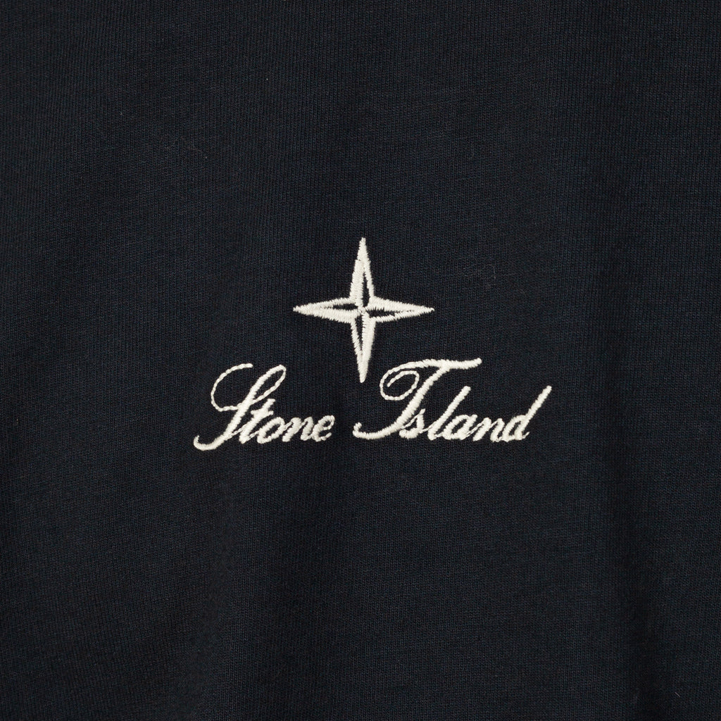 Japanese Embroidered T-Shirt - Navy - V0020