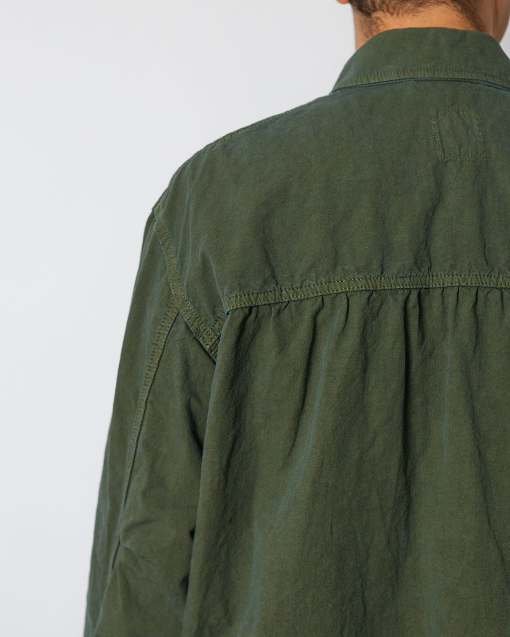 High Density Short Zip Jacket - Olive