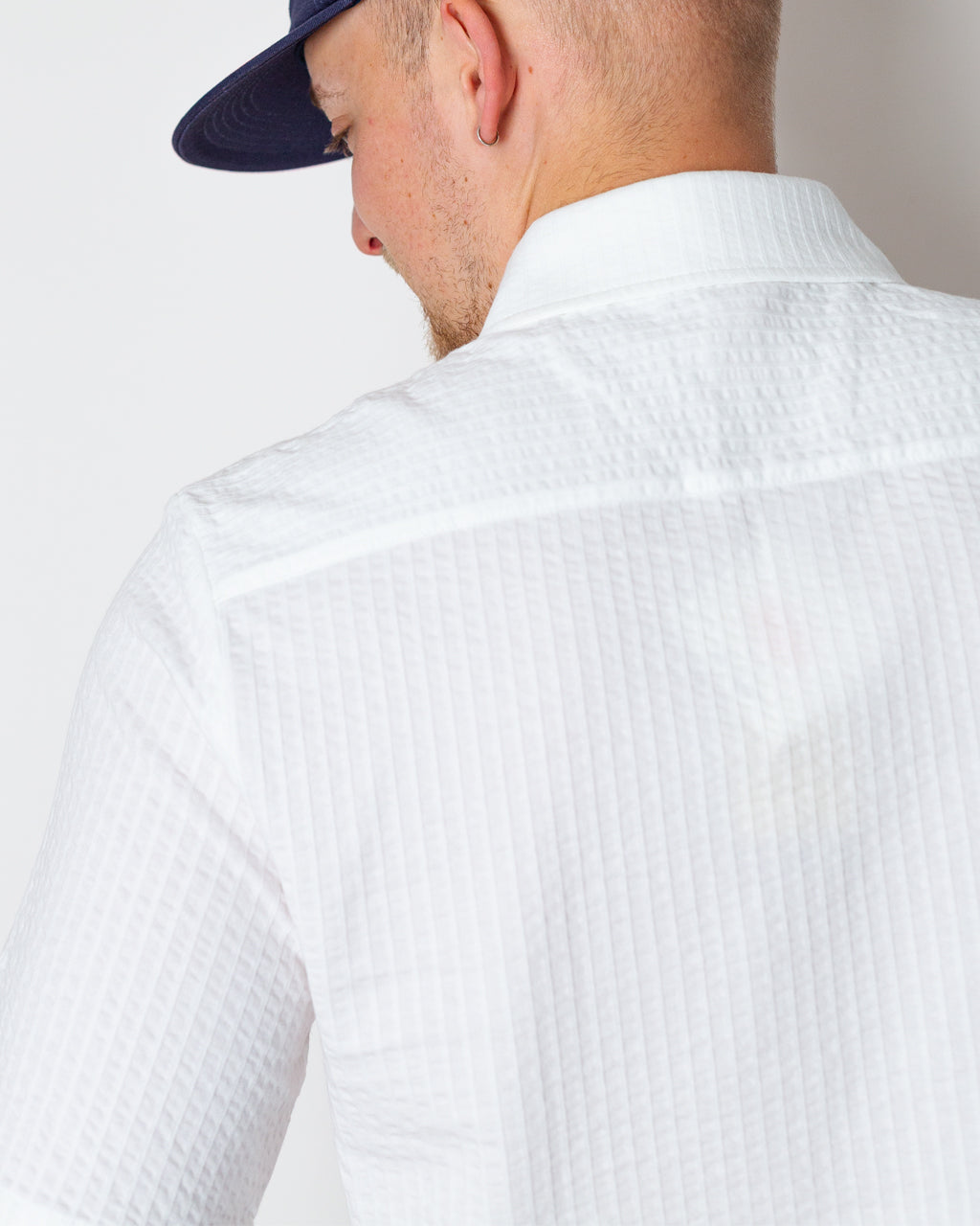 Seersucker Shirt - Blanc