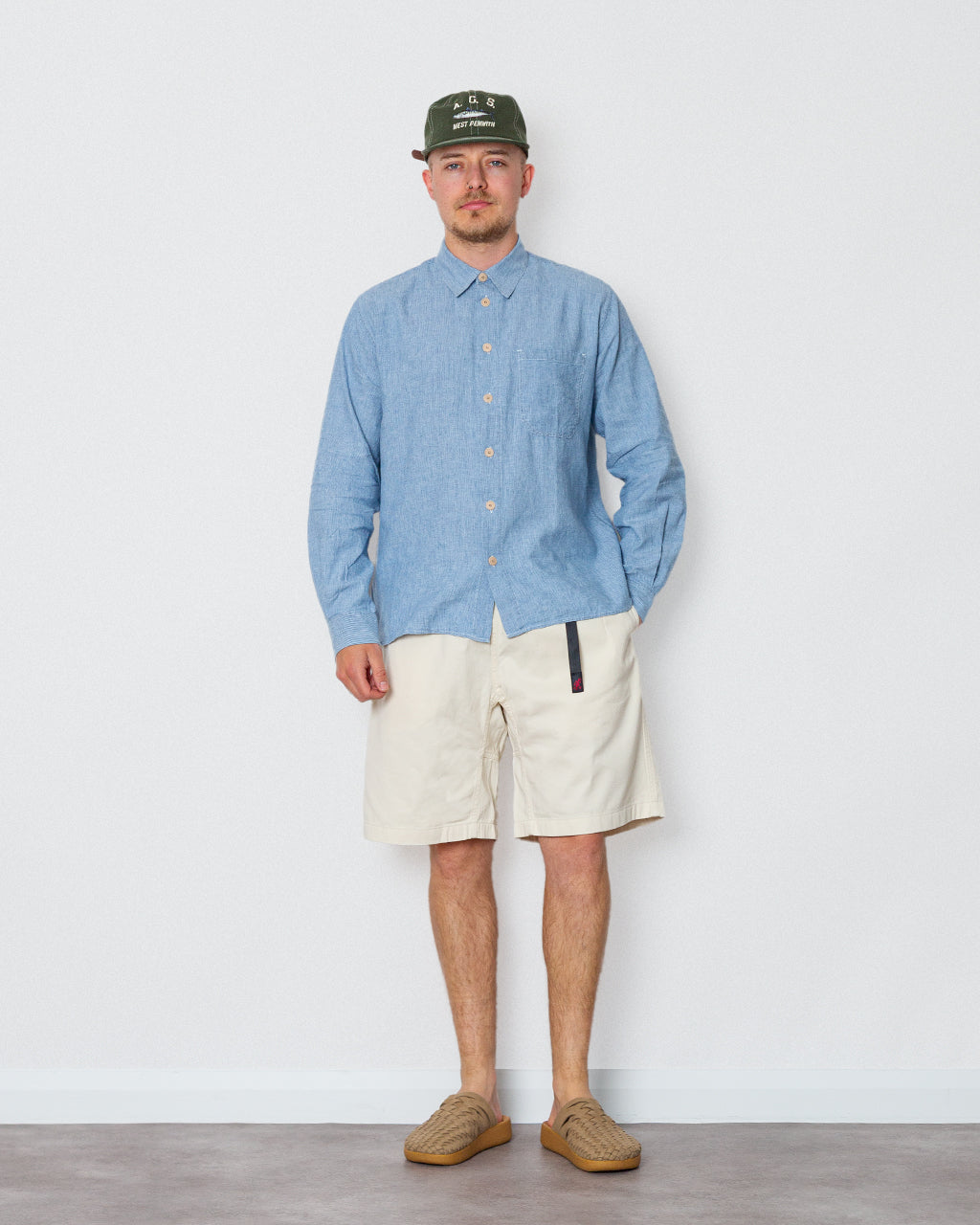 Easy Fit Shirt - Washed Indigo Stripe