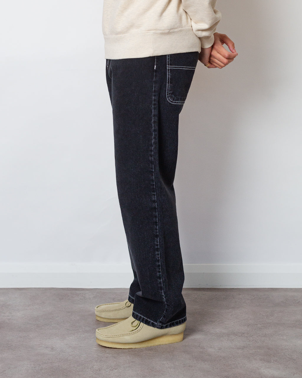 Wide 5 Jean - Black Stone