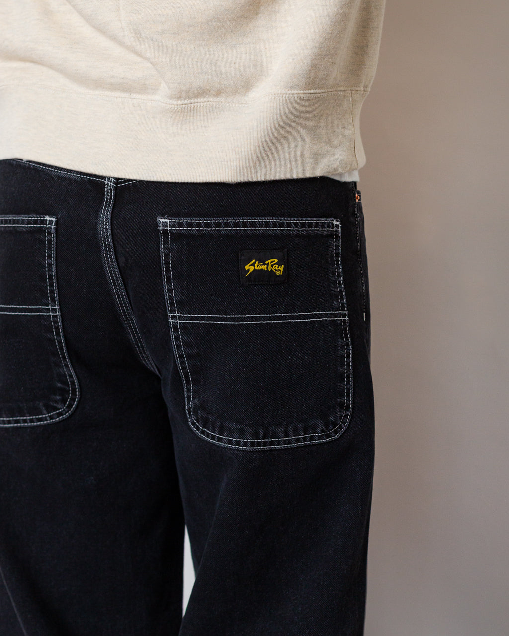 Wide 5 Jean - Black Stone