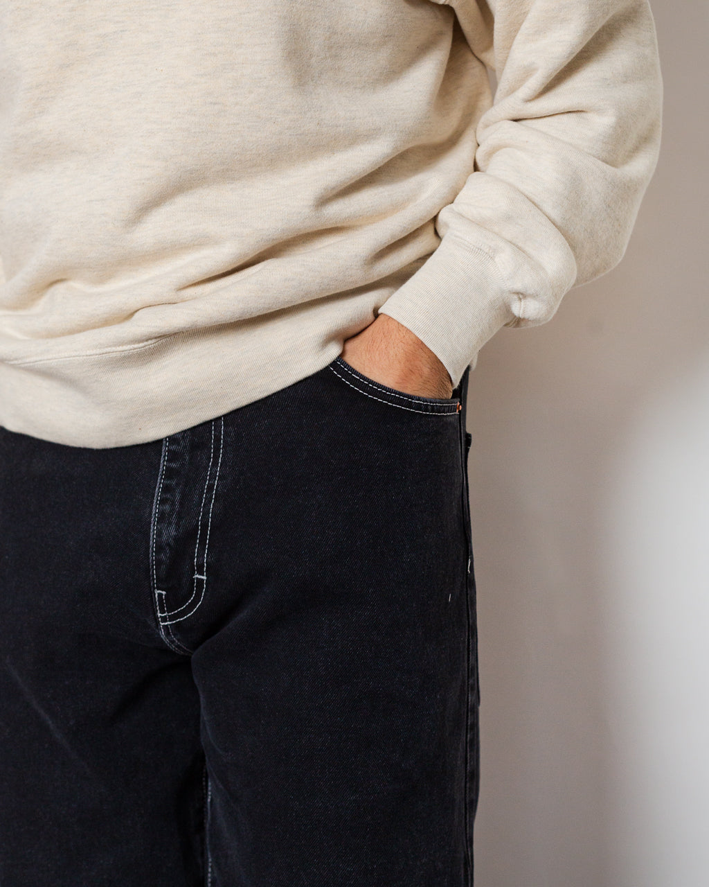 Wide 5 Jean - Black Stone