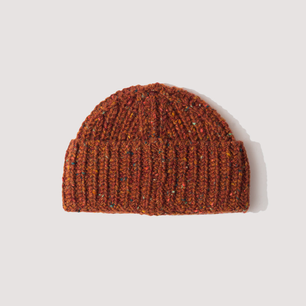 Daniel Donegal Ribbed Beanie - Ginger