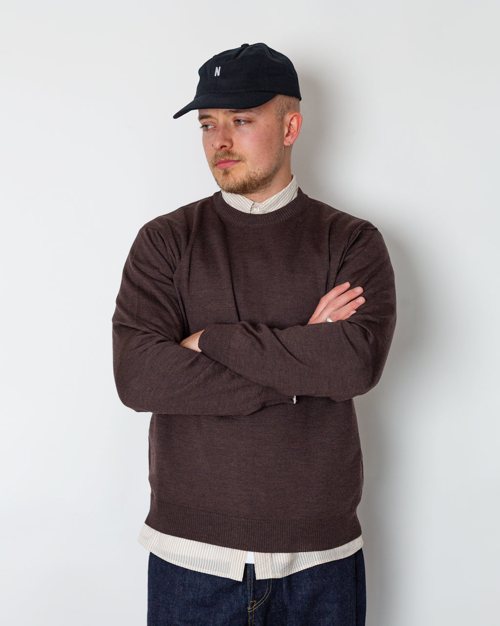 Another Sweater 5.0 - Brown Melange | Another Aspect | Peggs & son.