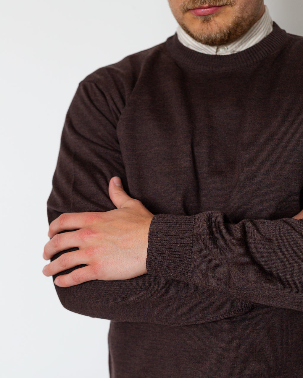 Another Sweater 5.0 - Brown Melange | Another Aspect | Peggs & son.