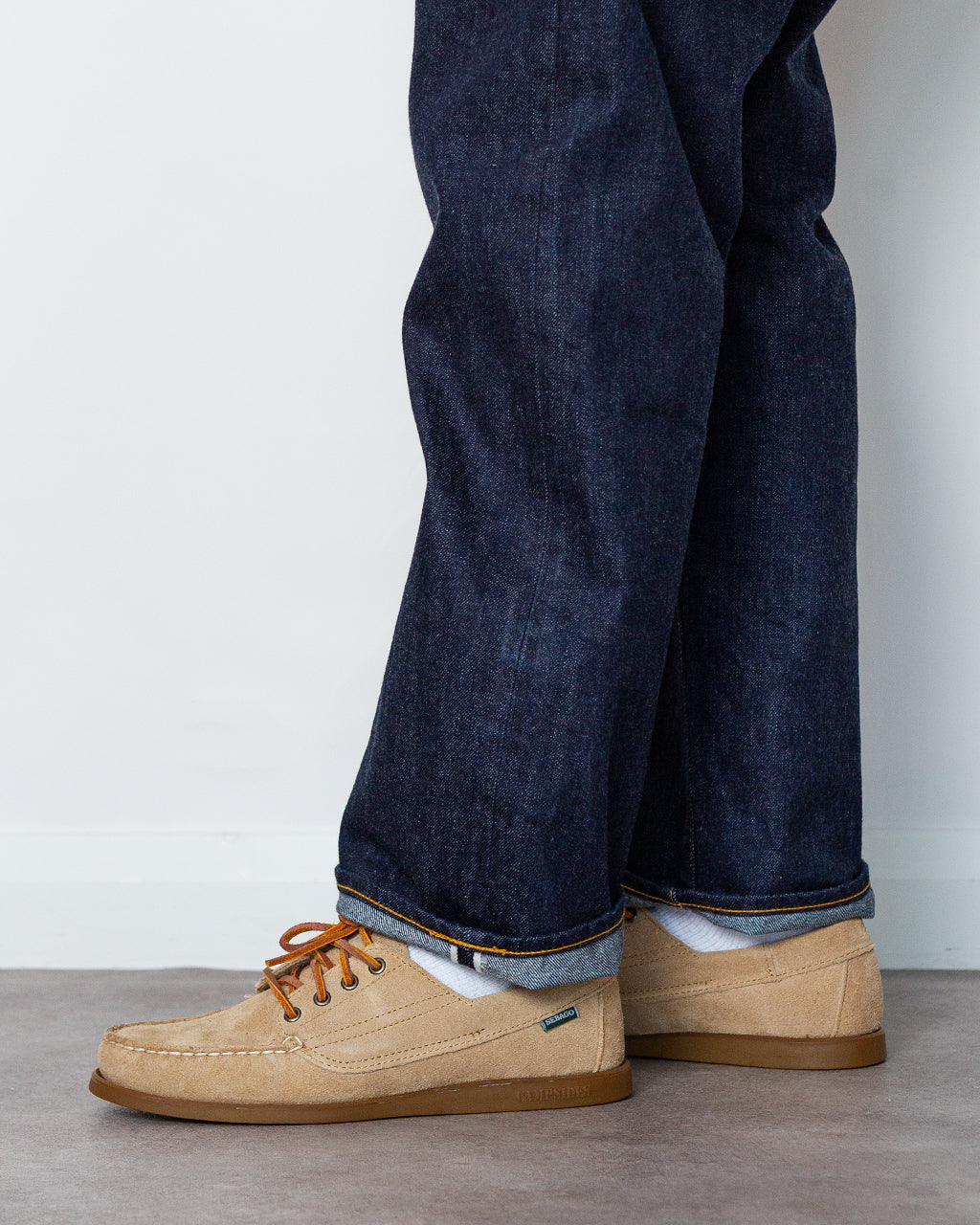 Askook Suede - Beige Camel | Sebago | Peggs & son.