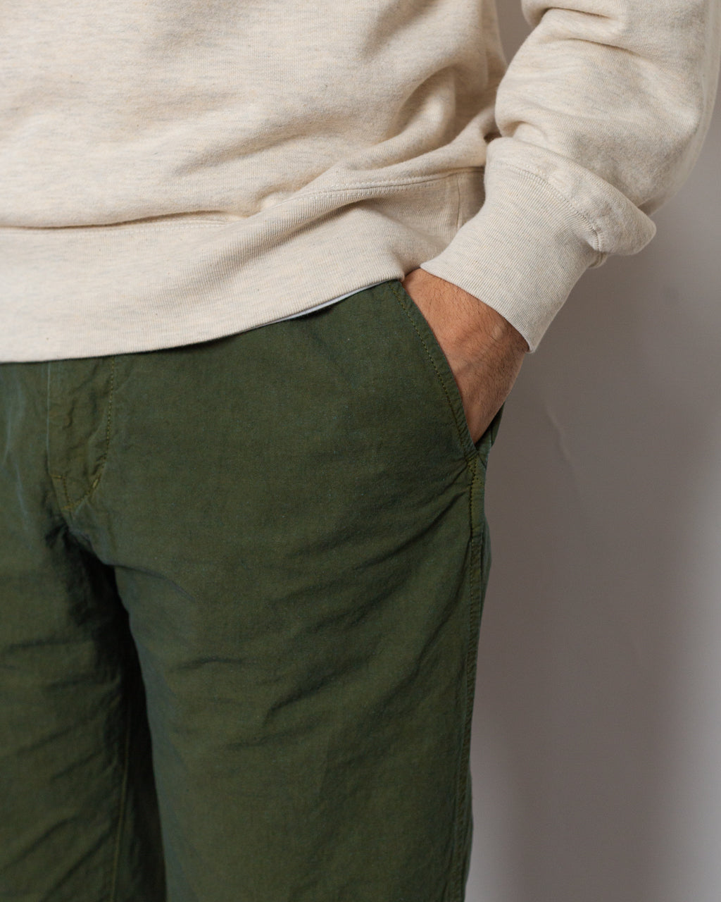 High Density Tapered Pants - Olive