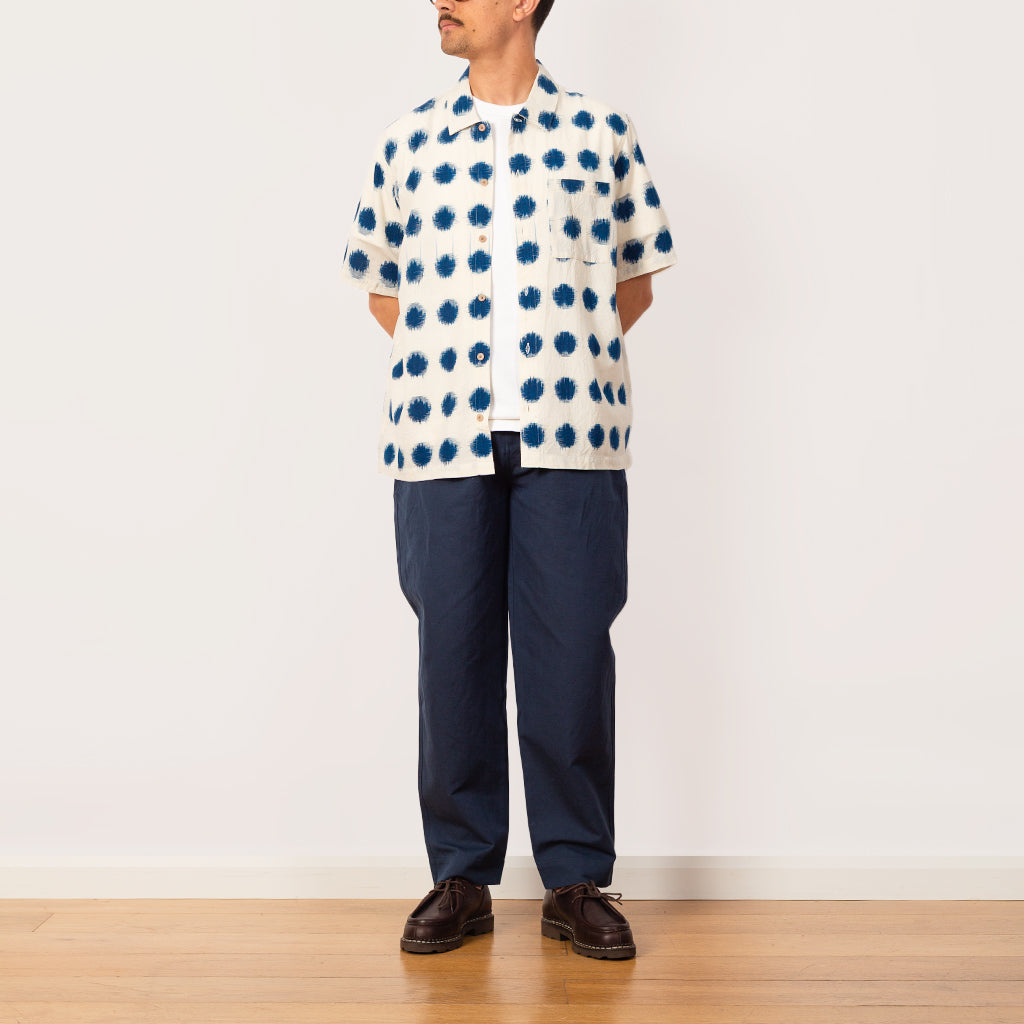 Gabe Shirt - Ecru Ikat