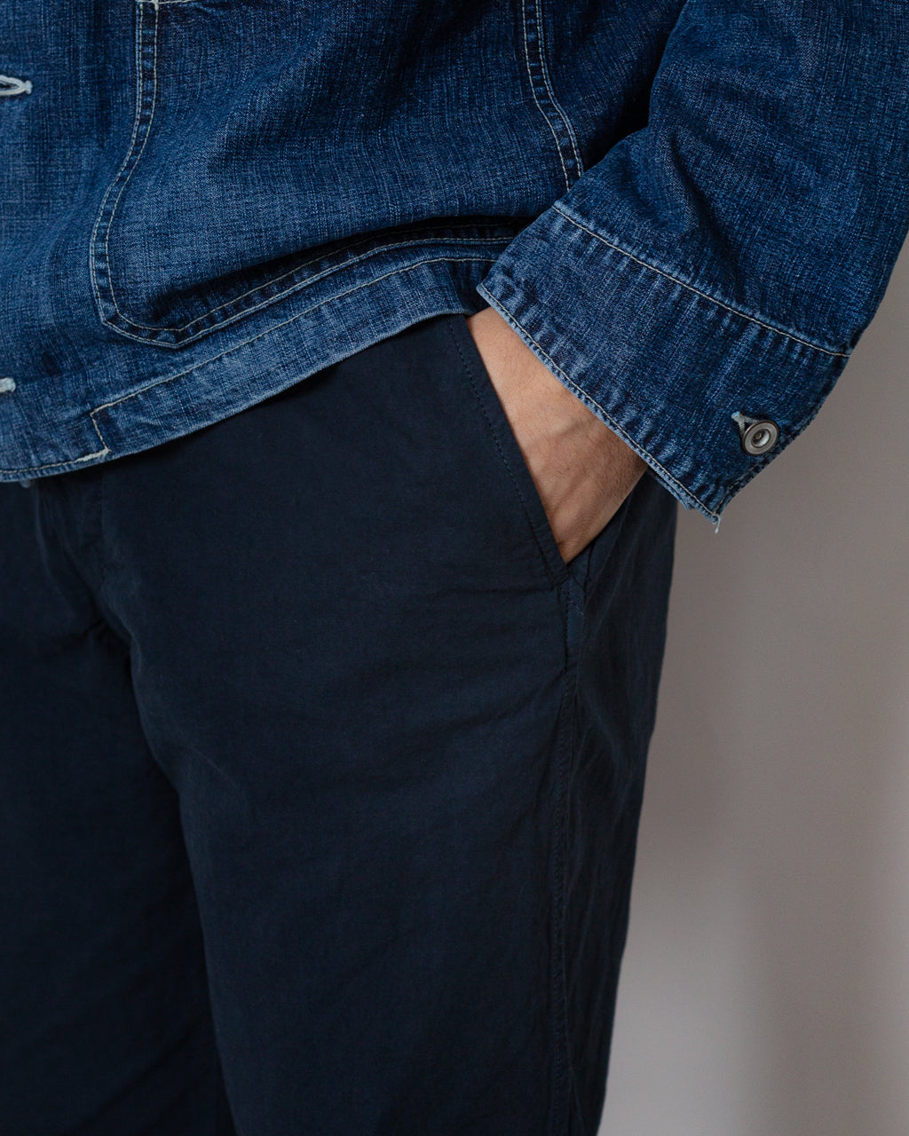 High Density Tapered Pants - Navy