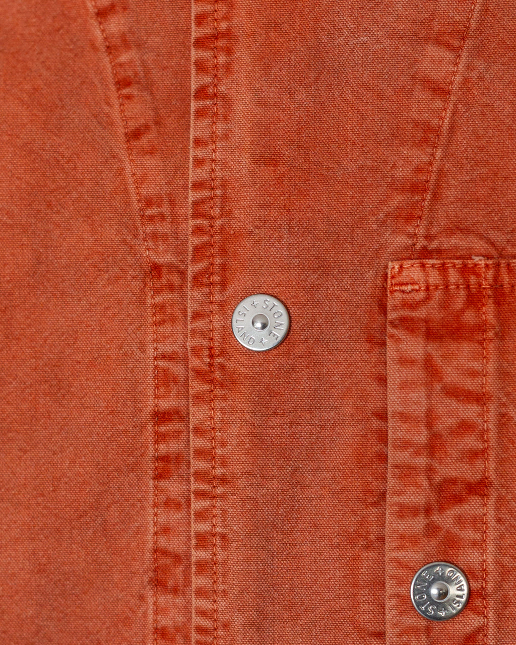 Mineral Dyed Panama Cotton Shirt - Brick Red V0015