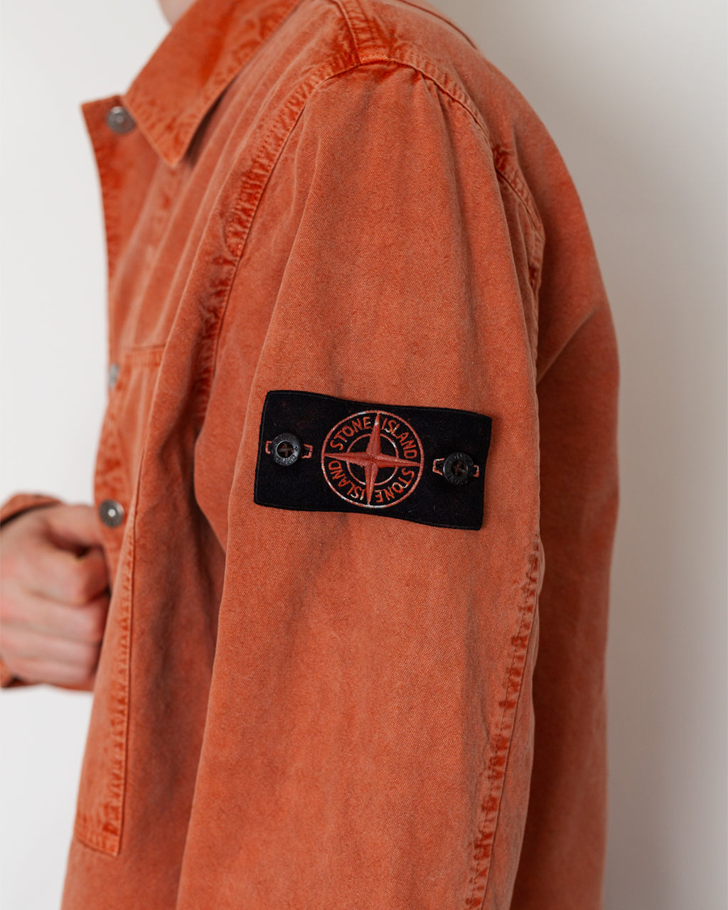 Mineral Dyed Panama Cotton Shirt - Brick Red V0015