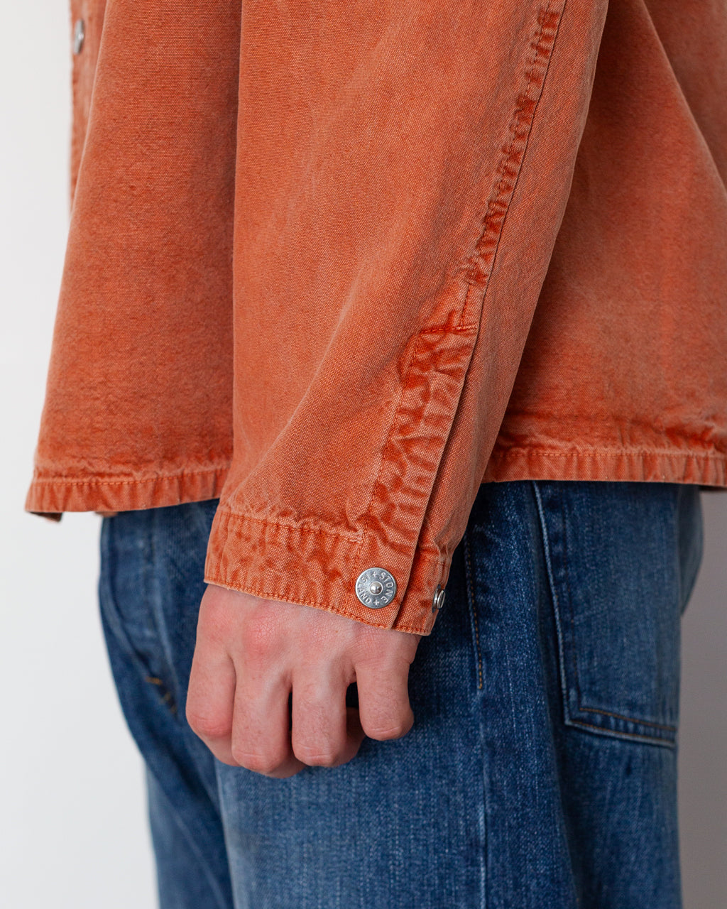Mineral Dyed Panama Cotton Shirt - Brick Red V0015