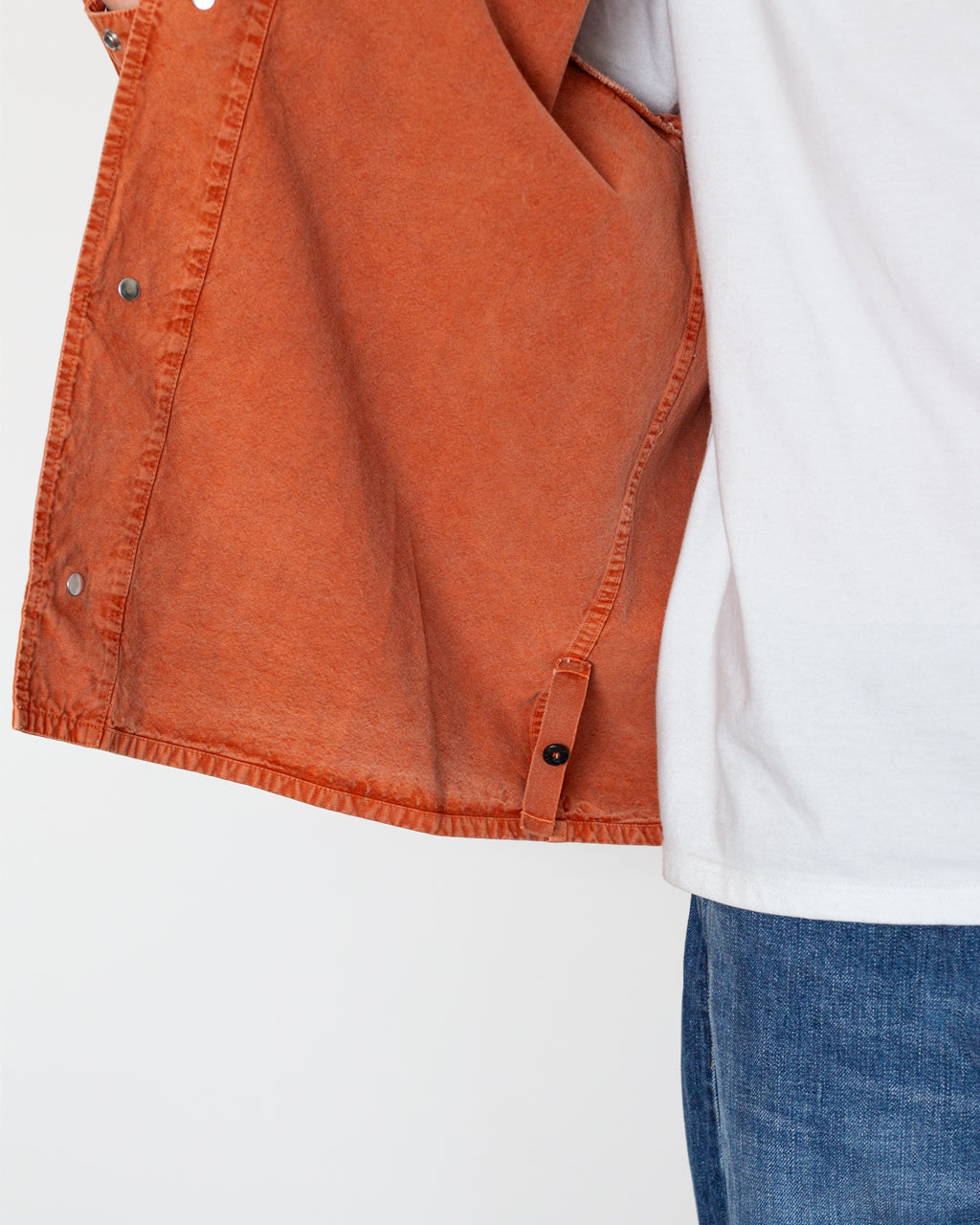 Mineral Dyed Panama Cotton Shirt - Brick Red V0015