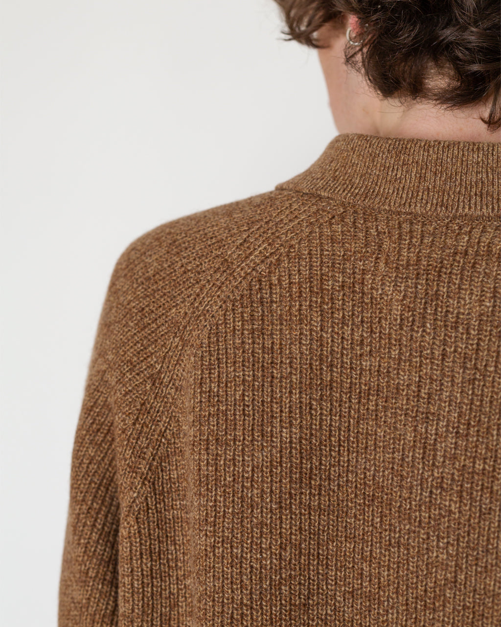Zip Cardigan - Tawny | Universal Works | Peggs & son.