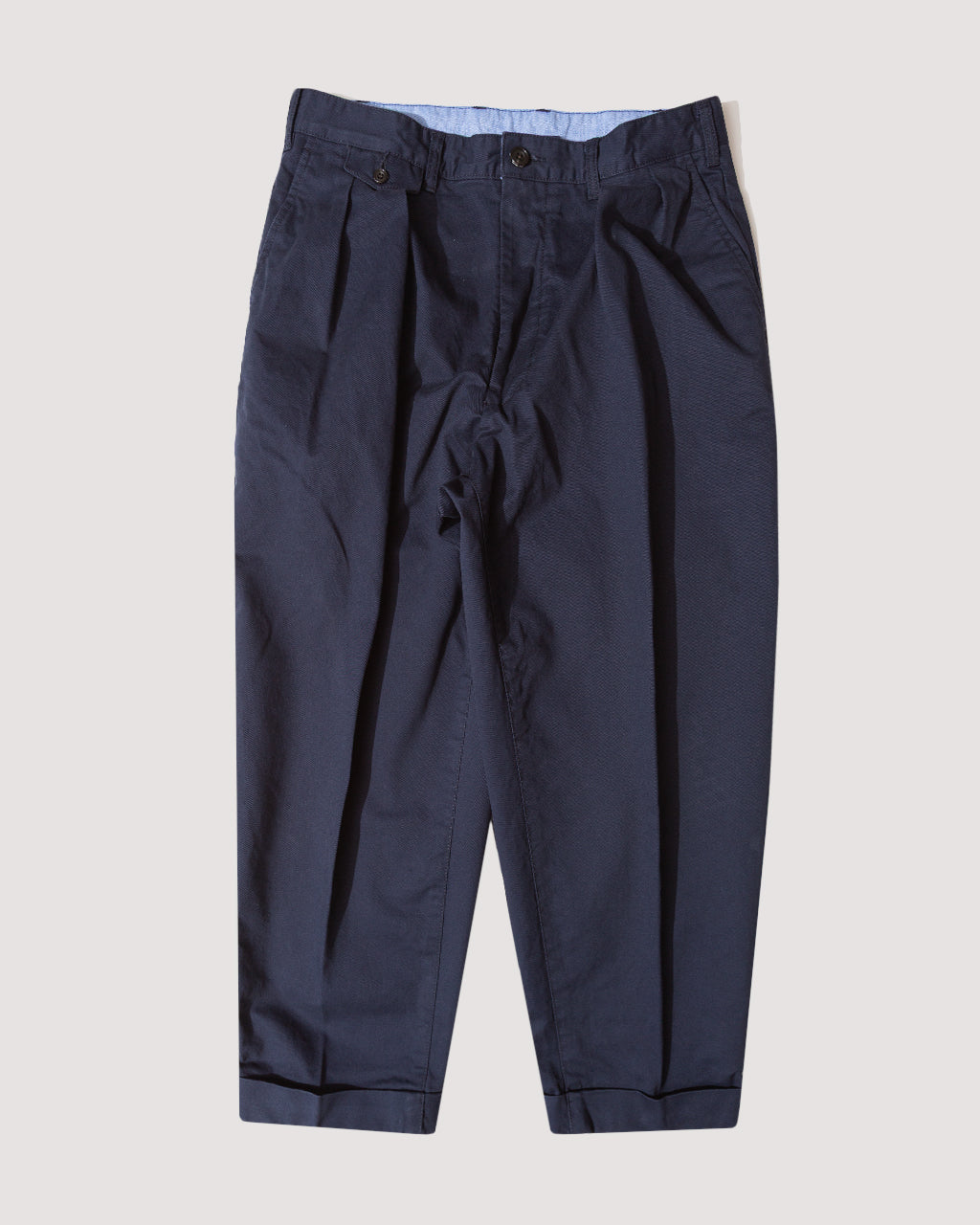 2 Pleat Trouser - Navy | Beams Plus | Peggs & son.
