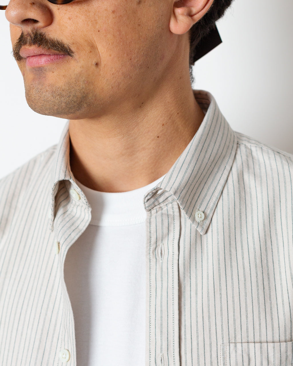 Norse Standard Oxford B.D. Shirt - Dark Dust Green