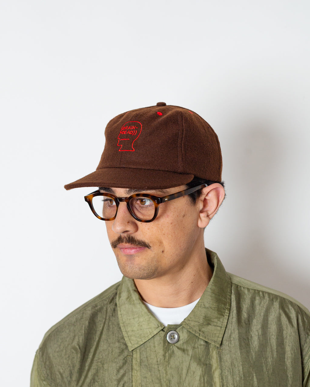 FLANNEL CLASSIC LOGOHEAD 6 PANEL HAT - Brown