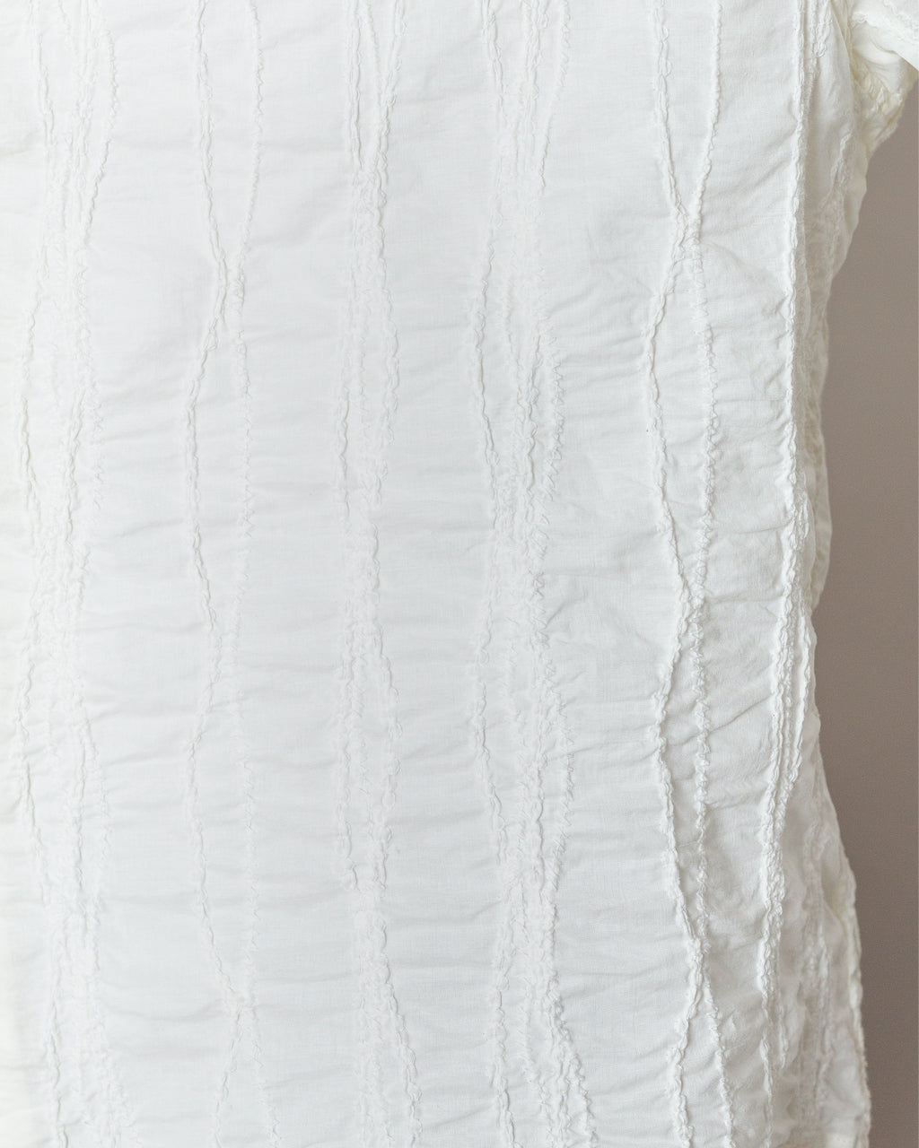 Twisted Piping Shirt - Natural