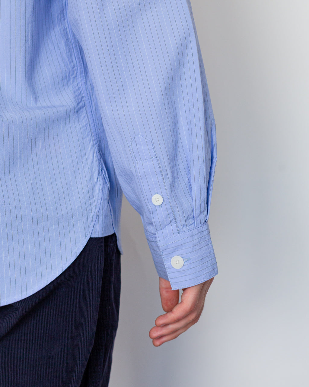 Easy Fit Shirt - Blue Fine Stripe