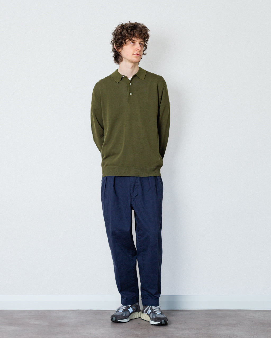2 Pleat Trouser - Navy