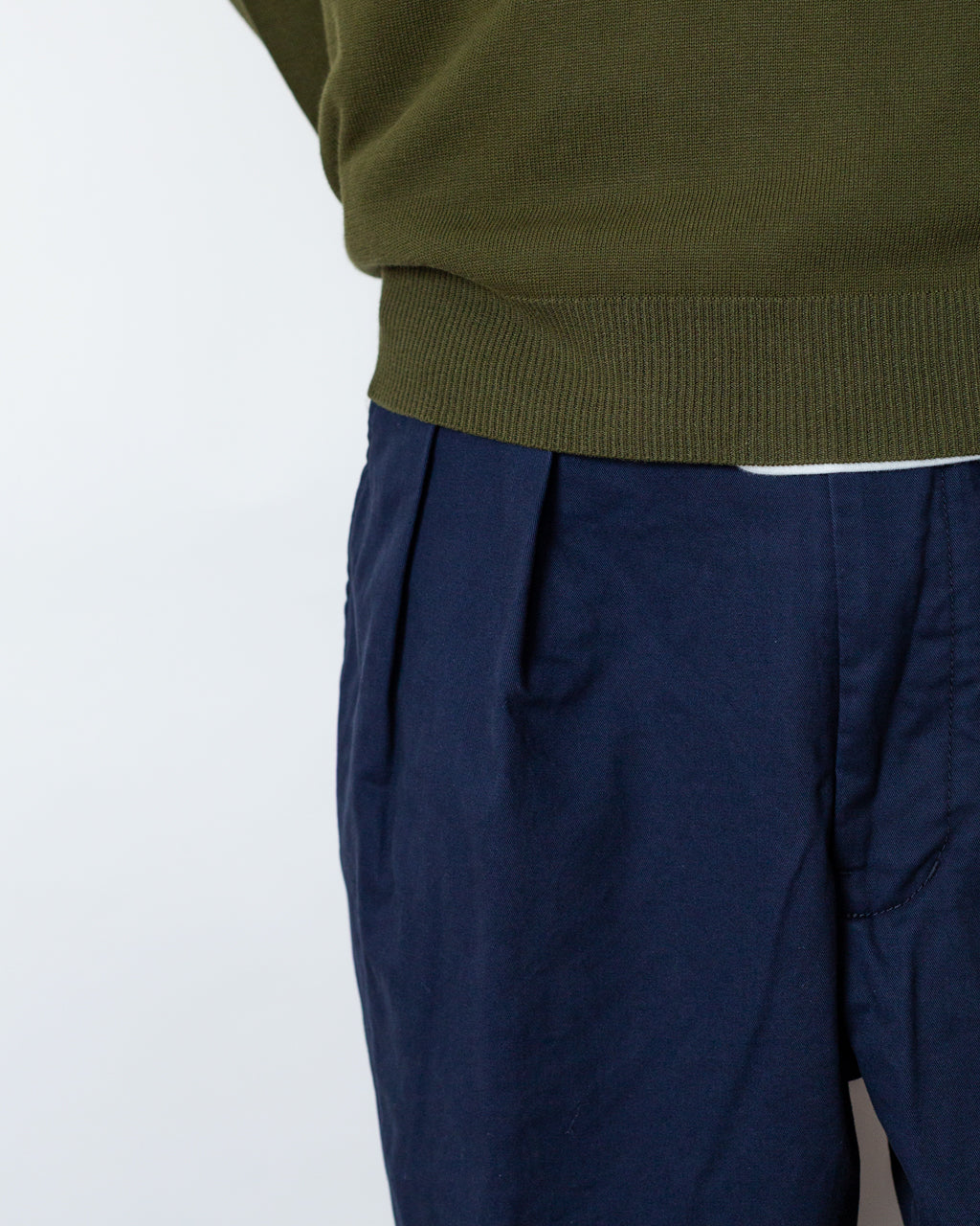 2 Pleat Trouser - Navy