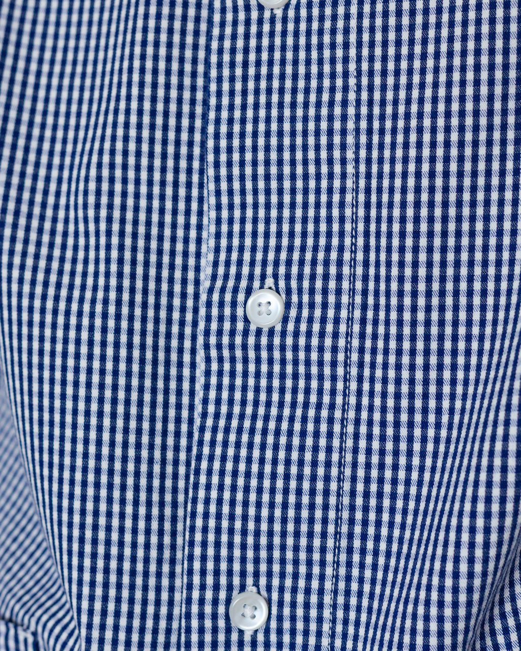 Gingham Waiter Shirt - Blue