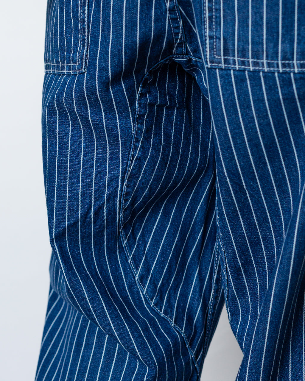 Pinstripe Denim Chef Pant - Indigo