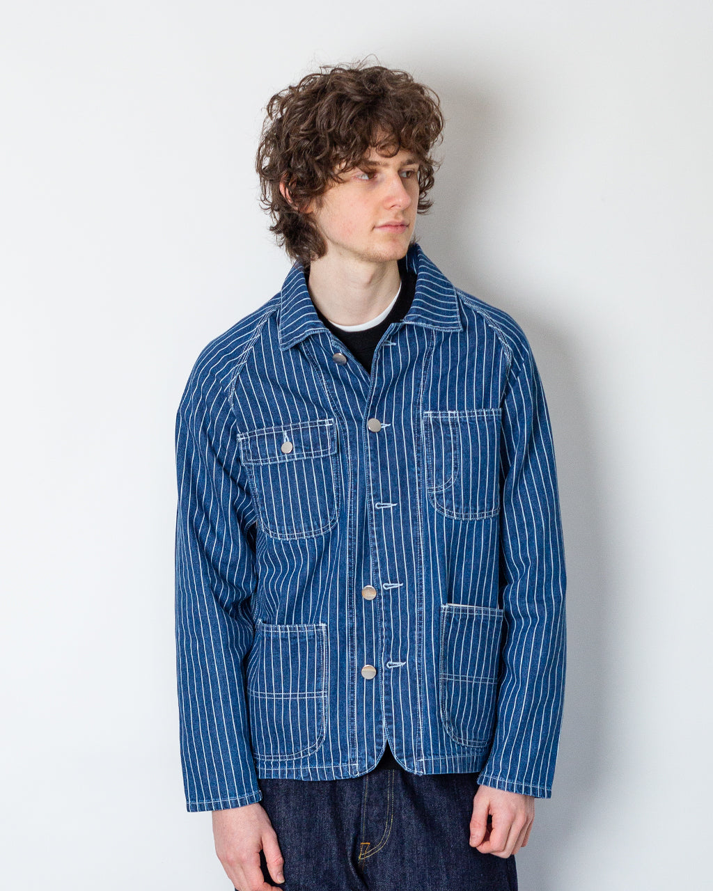 Pinstripe Denim Coverall 2.0 - Indigo | Service Works | Peggs & son.
