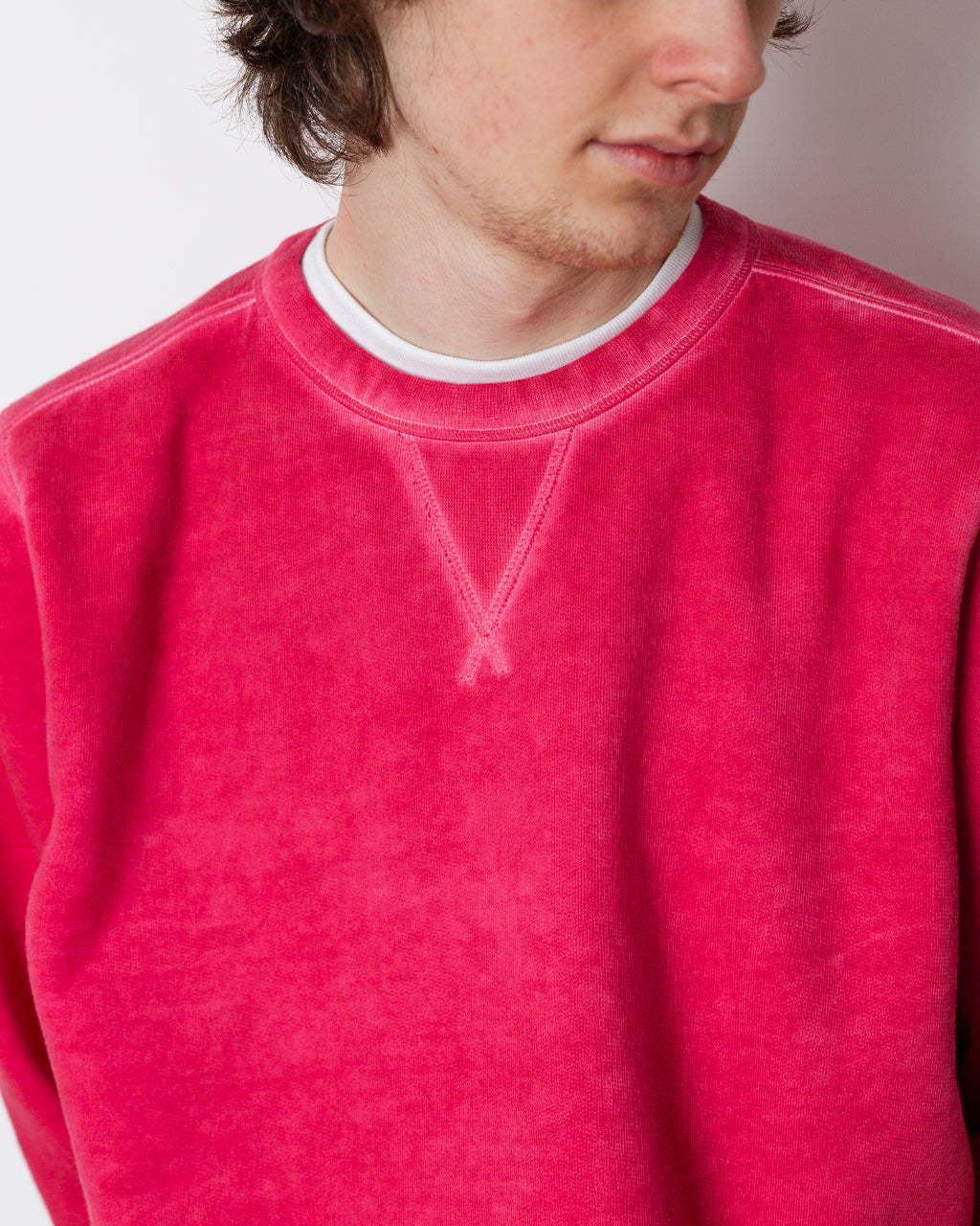 Stencil Logo Crewneck - Earth Red