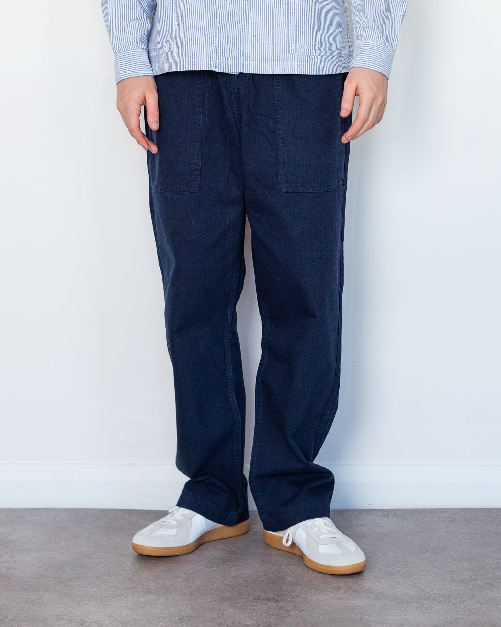 Pigment HBT Chef Pants - Dark Navy