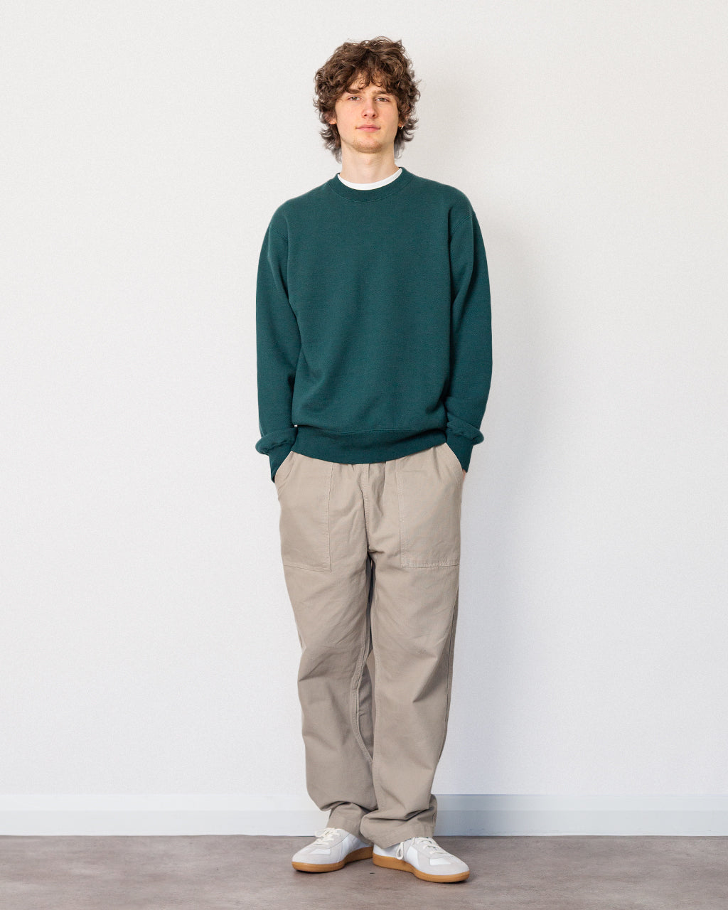 Sweat Crew - Dark Green | Beams Plus | Peggs & son.