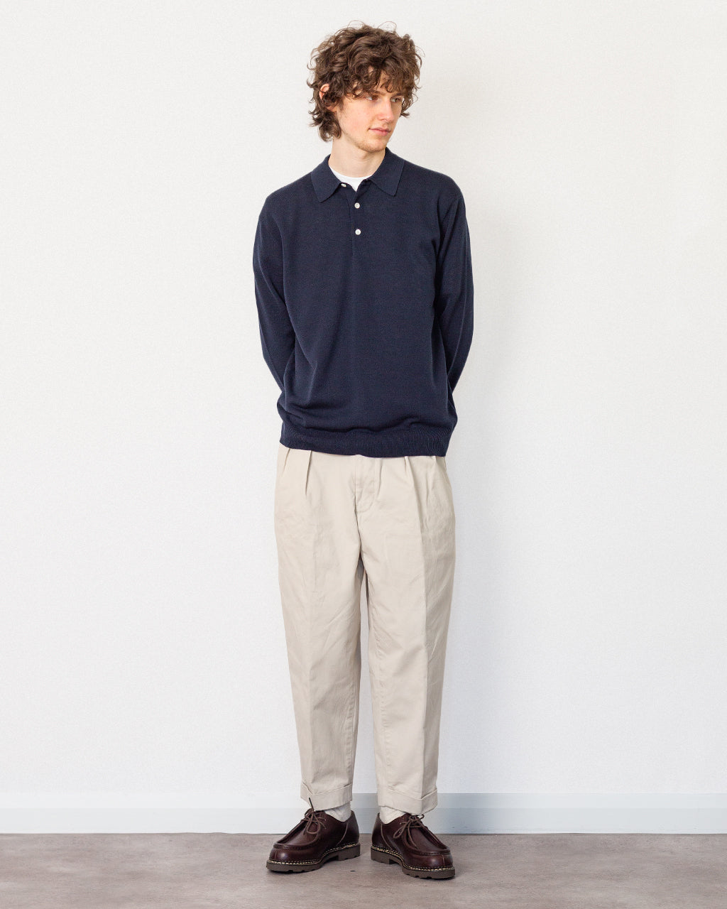 2 Pleat Trouser - Cement