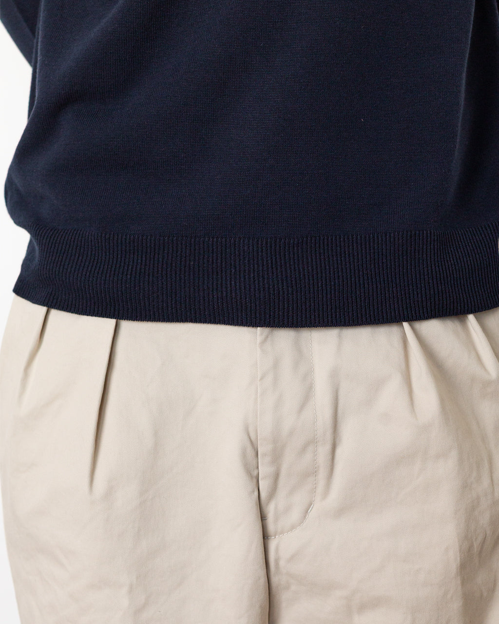 Knit Polo 12G - Navy