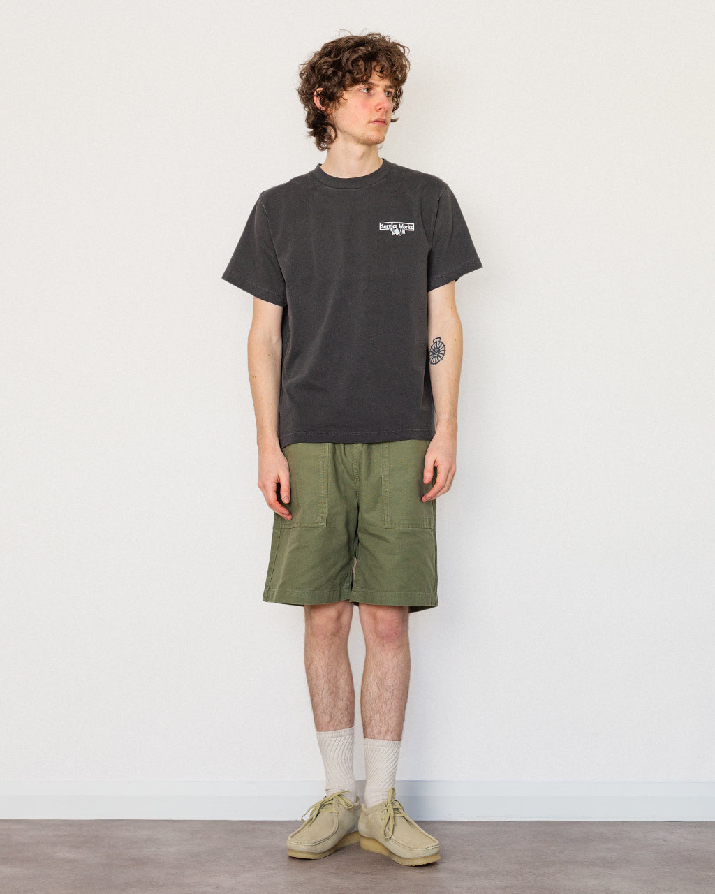 Pigment Dyed Trademark Tee - Black