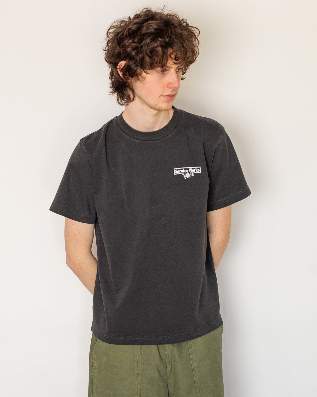 Pigment Dyed Trademark Tee - Black
