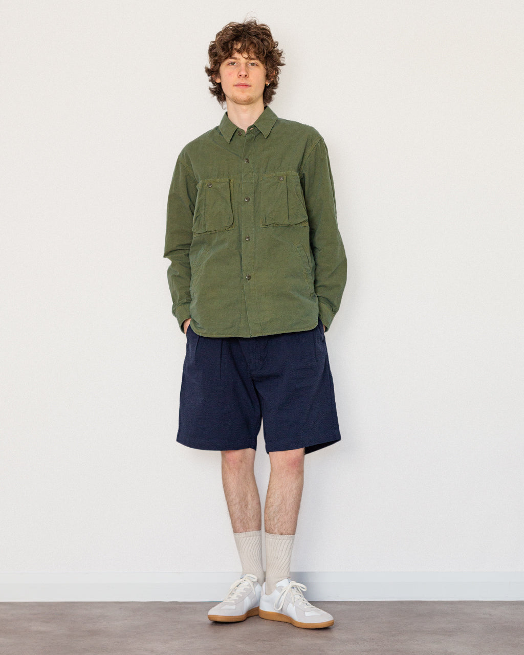 Seersucker Part Timer Short - Dark Navy