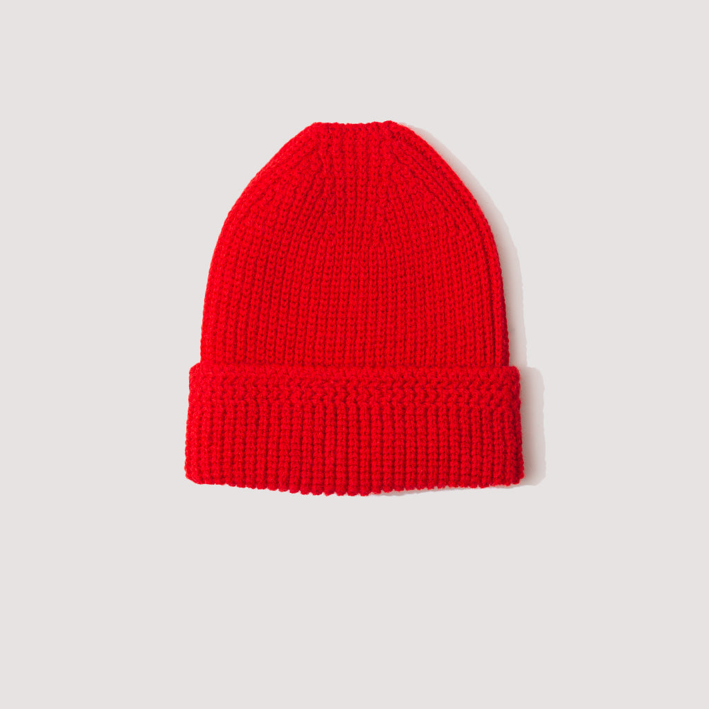 Knit Beanie - Red