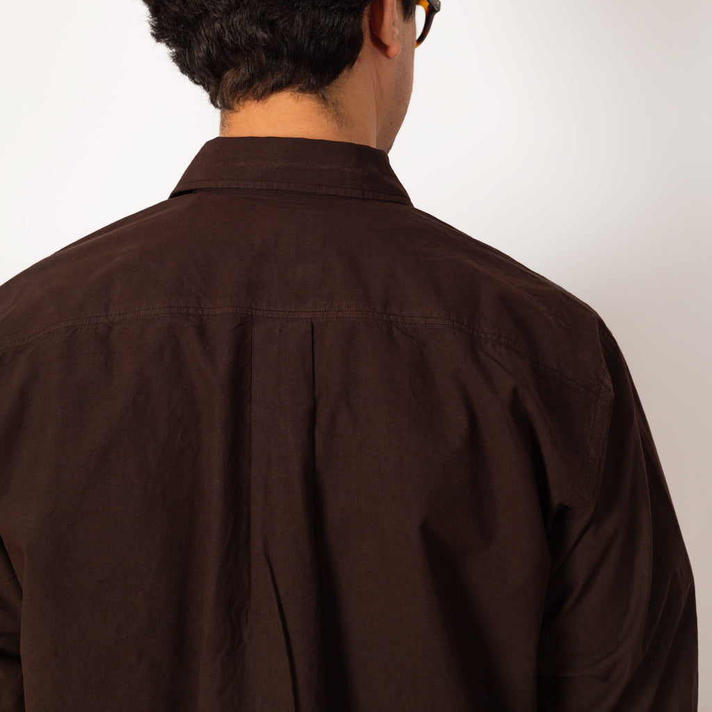 Ole Fatigue Cotton Tencel Shirt - Espresso