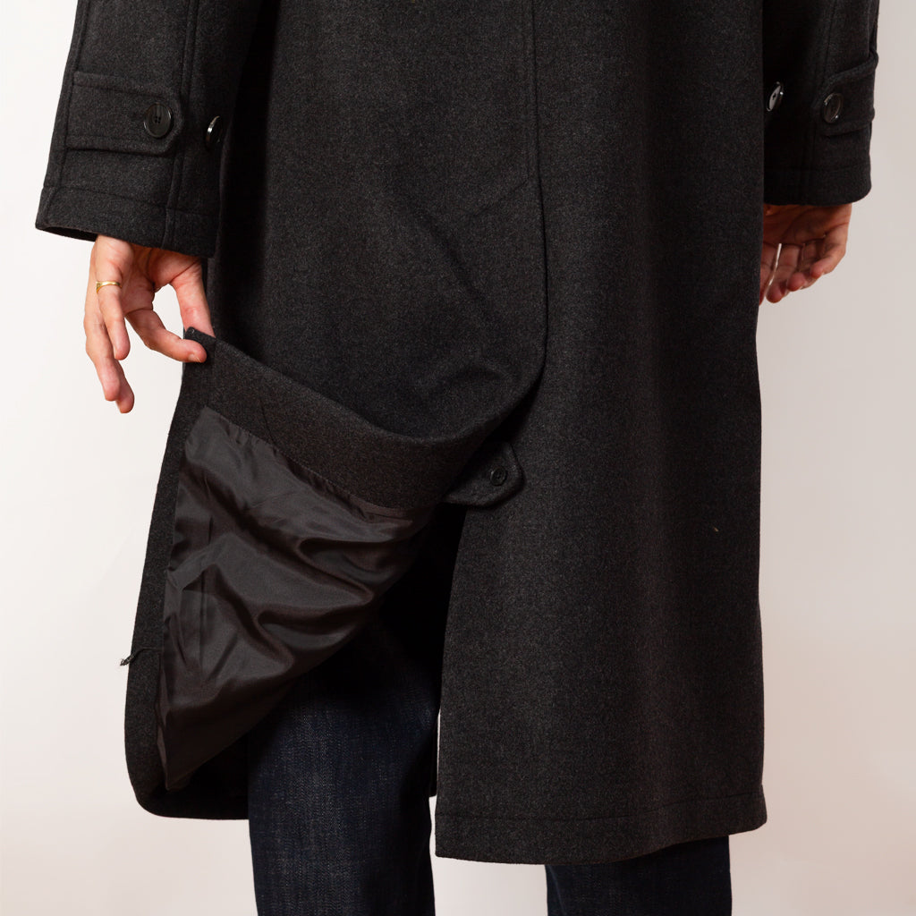 Installation Coat - Dark Grey Recycled Wool