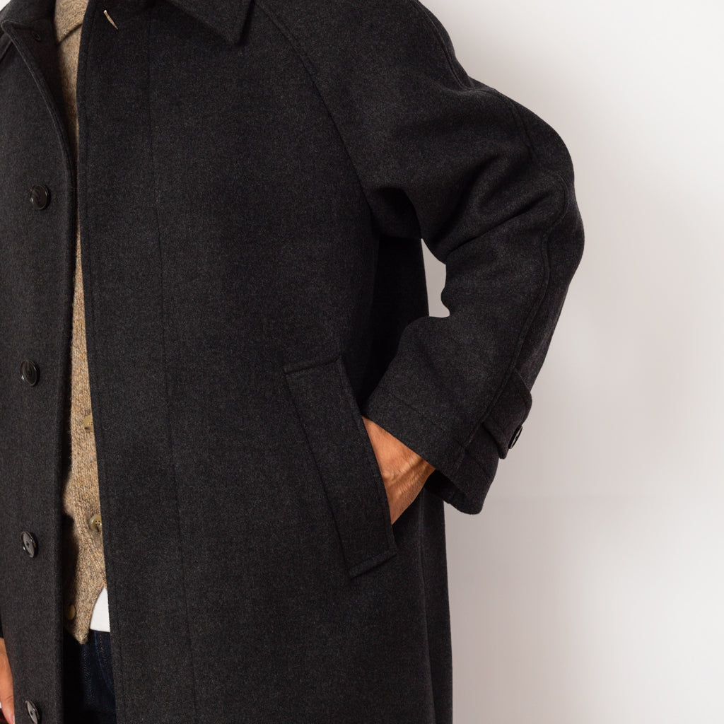 Installation Coat - Dark Grey Recycled Wool