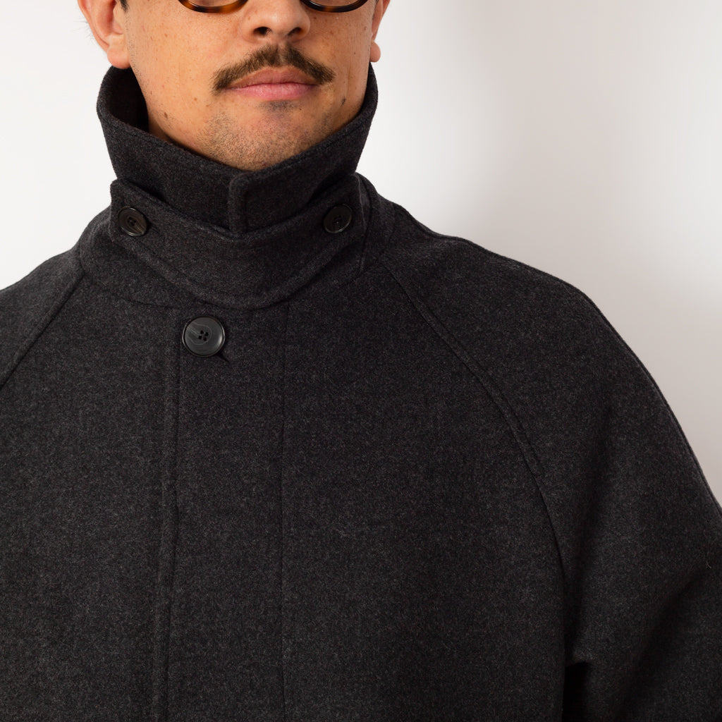 Installation Coat - Dark Grey Recycled Wool