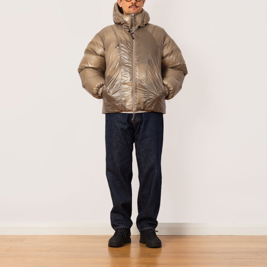 Hooded Down Jacket - Sage Green