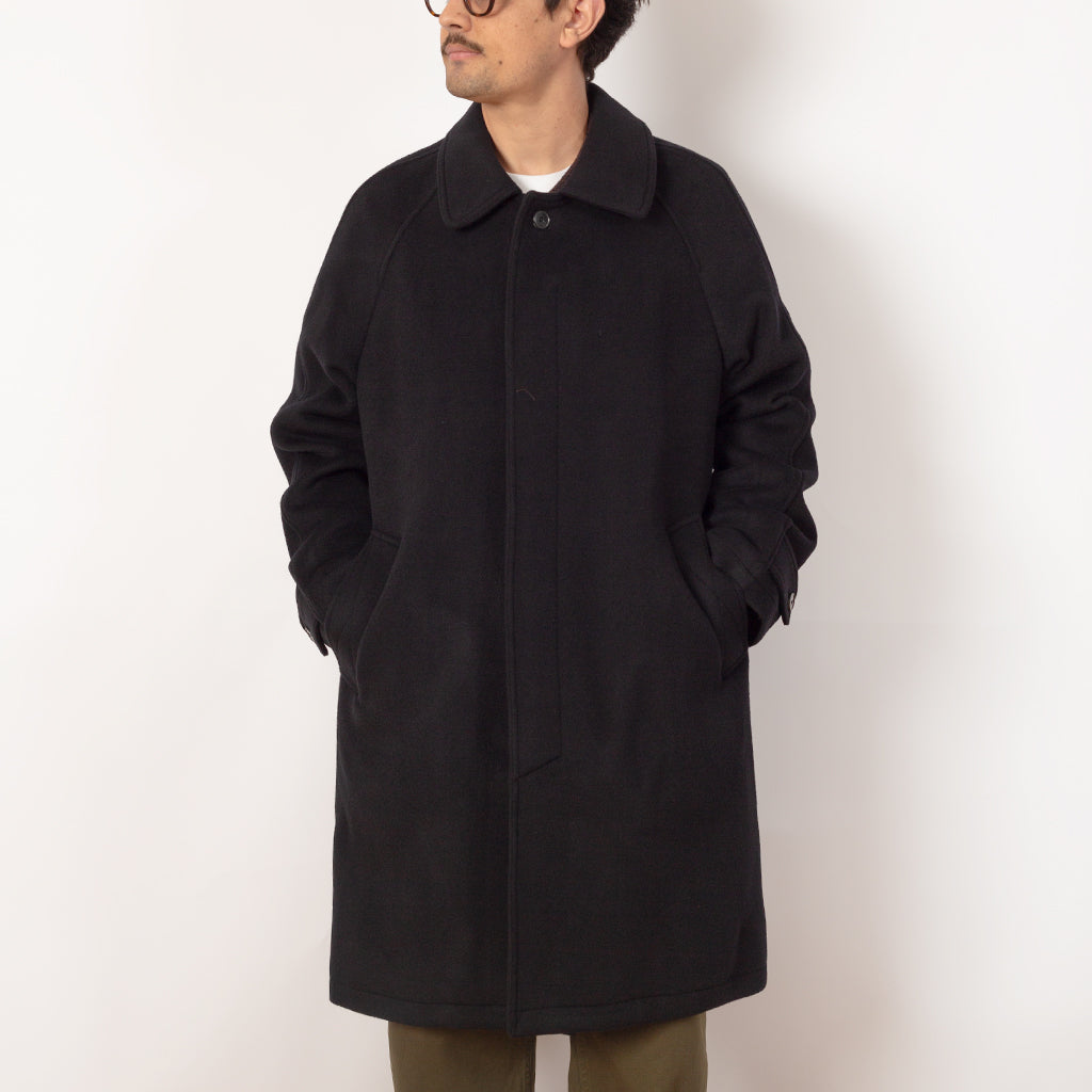 Accession Coat - Black Recycled Wool