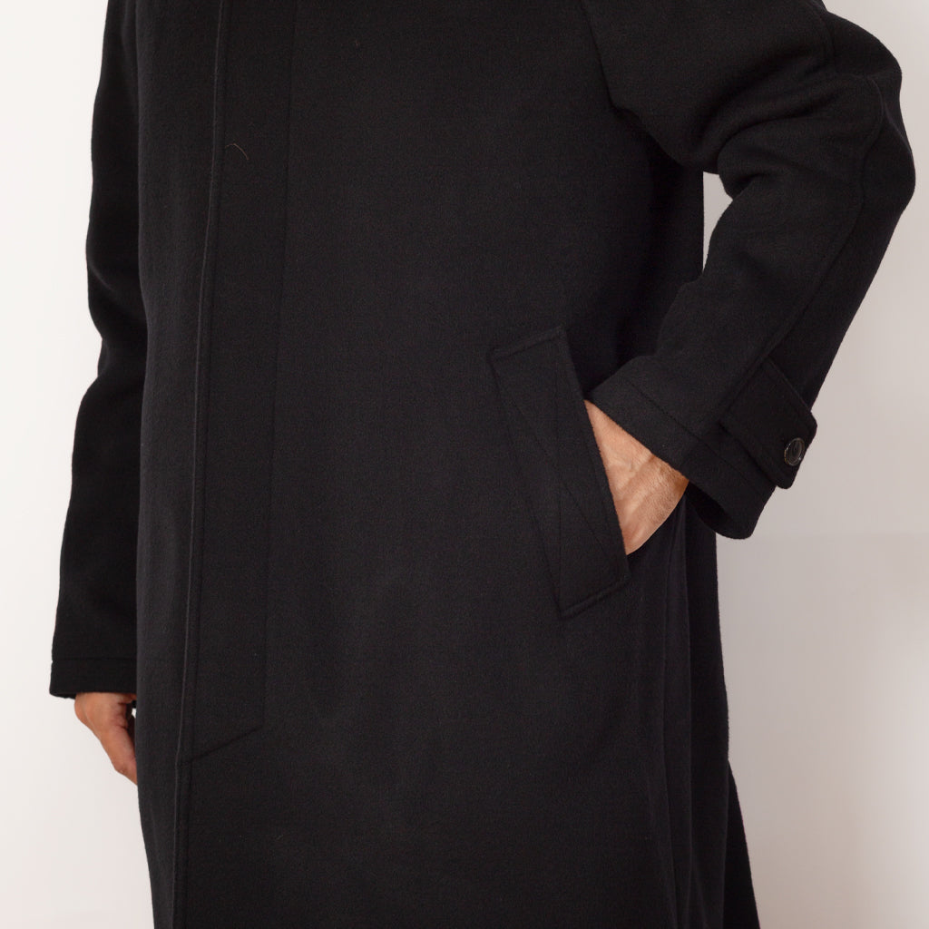 Accession Coat - Black Recycled Wool