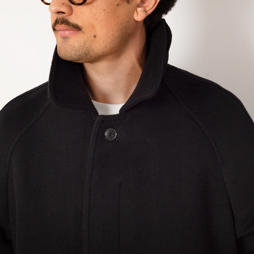 Accession Coat - Black Recycled Wool
