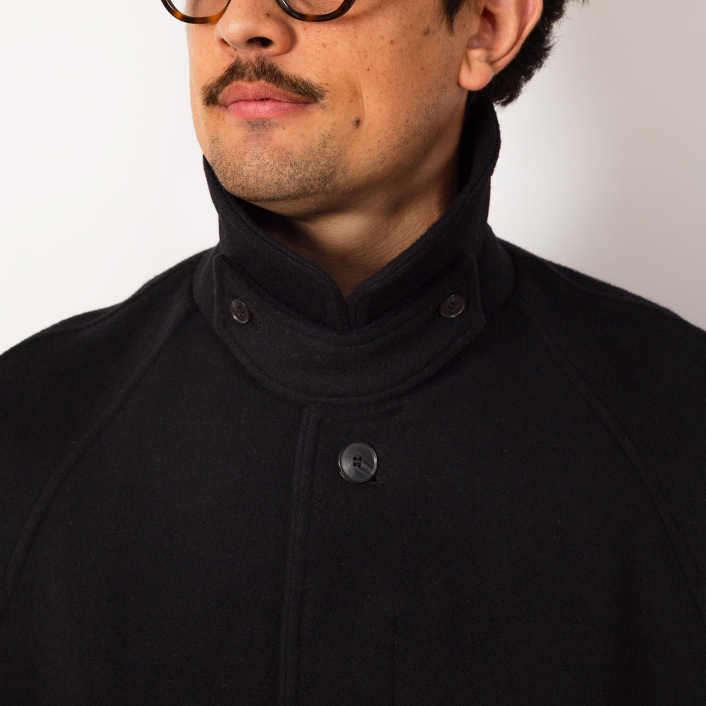 Accession Coat - Black Recycled Wool